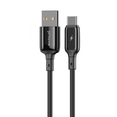 Кабель Proove Flex Metal USB to Type-C 2.4A (1m) (Black)  у Чернівцях