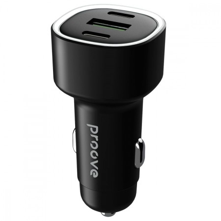 Автомобільний зарядний пристрій Proove Flash 60W (2Type-C + USB) (Black)  у Луцьку