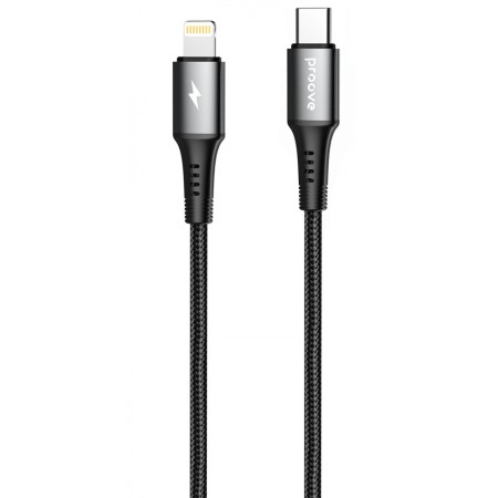 Кабель Proove WireX Type-C to Lightning 27W (1m) (Black)  у Чернівцях