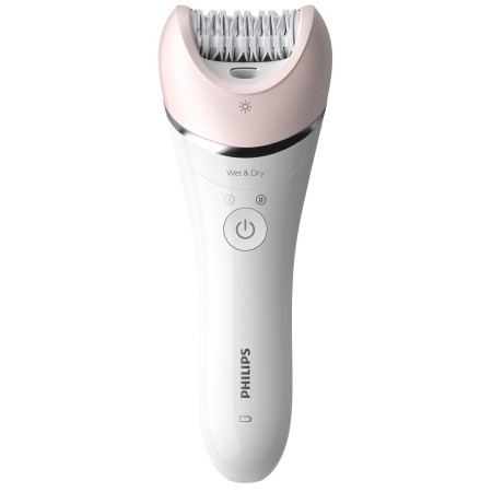 Епілятор PHILIPS series 8000 White/Pink (BRE721/00)