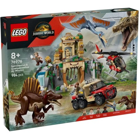 Конструктор LEGO Jurassic World Повітряна місія зі спинозавром і кетцалькоатлем (76976)