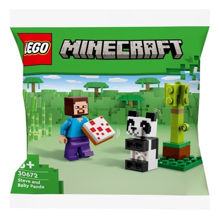 Конструктор LEGO Minecraft Стів і малюк-панда (30672)