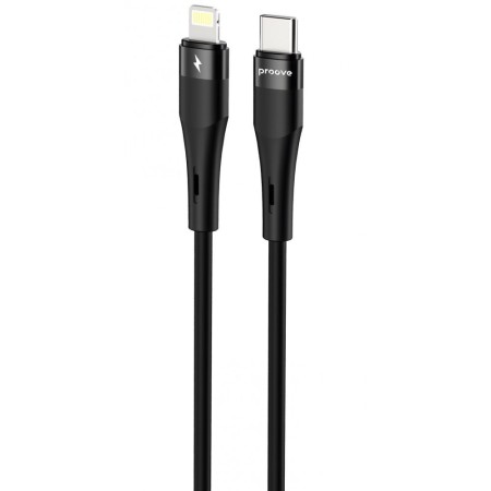 Кабель Proove Light Silicone Plus Type-C to Lightning 27W (1m) black