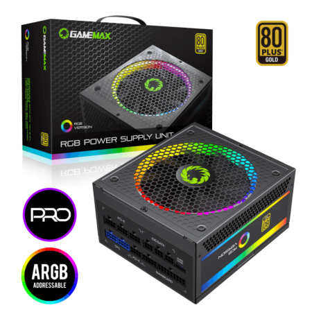 Блок живлення GAMEMAX RGB 750 PRO (ATX3.1 PCIe5.1) 750W 80 Plus Gold (RGB 750 PRO (ATX3.1 PCIe5.1))
