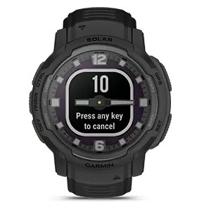Тактичний GPS-годинник Garmin Instinct Crossover Solar Tactical - Аварійна кнопка Аварійна кнопка