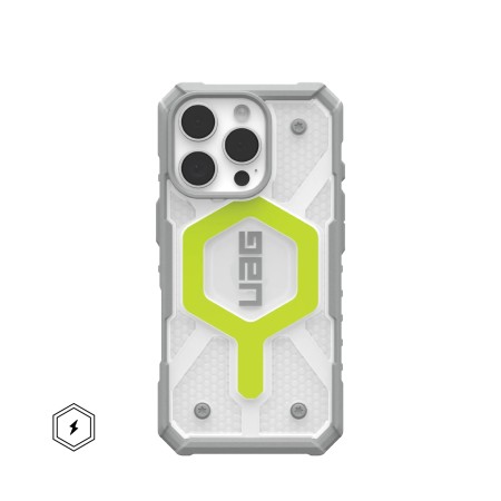 Чохол UAG Pathfinder Clear Magsafe для iPhone 16 Pro (Active Neon)  у Запоріжжі