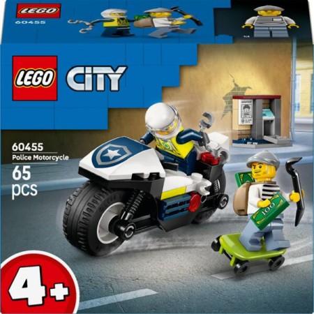 Конструктор LEGO City Переслідування на поліцейському мотоциклі (60455)