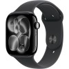 Apple Watch Series 11 46mm Jet Black Aluminum Case with Black Sport Band - S/M (MEUW4RK/A)  у Тернополі