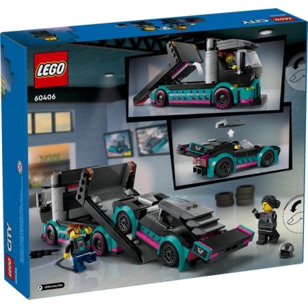 Конструктор LEGO City Автомобіль для перегонів й автовоз (60406)  у Луцьку