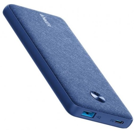 Батарея універсальна Anker PowerCore Slim 10000mAh PD Fabric (Blue) (A1231H31)