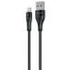 Кабель Proove Soft Silicone USB to Lightning 2.4A (2m) Black  у Луцьку