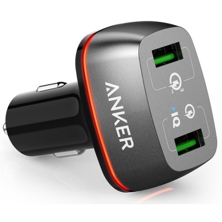 Автомобільний зарядний пристрій Anker PowerDrive 2 (Black) (A2224H11)