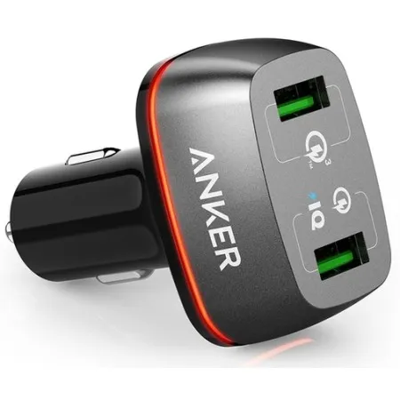 Автомобільний зарядний пристрій Anker PowerDrive 2 (Black) (A2224H11)