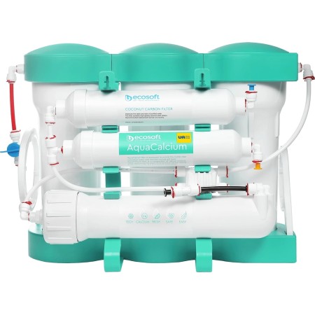 Фільтр зворотного осмосу Ecosoft P’URE AQUACALCIUM Mint, мембрана 75gpd DuPont, картридж AquaCalcium збагачує мінералами, дренаж 1:1