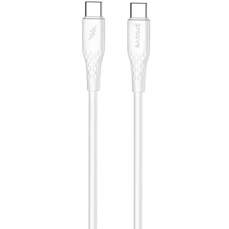 Кабель Proove GridLine Type-C to Type-C 60W (1m) White