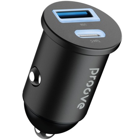 Автомобільний зарядний пристрій Proove Tiny Power 30W (Type-C + USB) (Black)
