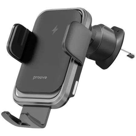 Автомобільний тримач із бездротовою зарядкою Proove Nitro Charge 15W (Dark Gray)  у Львові