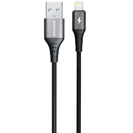 Кабель Proove WireX USB to Lightning 2.4A (1m) Black