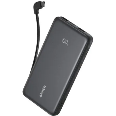 Батарея універсальна Anker 10000mAh 22.5W Built-In USB-C Cable (Black) (A110DH11)