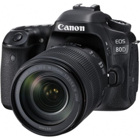 Фотоапарат Canon EOS 80D (+ объектив 18-135 IS nano USM) (1263C040)  у Чернівцях