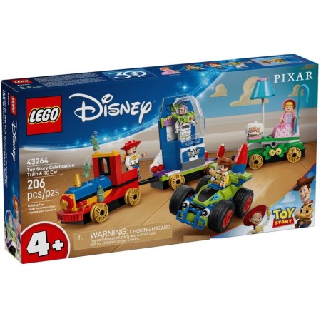 Конструктор LEGO Disney Pixar Святкування з Історії Іграшок: потяг і авто для перегонів (43264)  у Микуличині