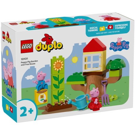 Конструктор LEGO DUPLO Peppa Pig Сад і будиночок на дереві Пеппи (10431)
