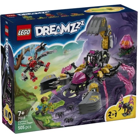 Конструктор LEGO DREAMZzz  Кошмарний землекоп-скорпіон (71513)