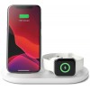 Бездротовий зарядний пристрій Belkin 3in1 Wireless Pad/Stand/Apple Watch White (WIZ001VFWH)