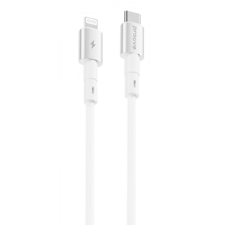 Кабель Proove Silicraft Type-C to Lightning 27W (1m) White  у Чернівцях