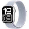 Apple Watch Series 10 42mm Silver Aluminum Case with Blue Cloud Sport Loop