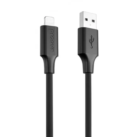 Кабель Proove Striped Silicone USB to Lightning (1m) (Black)