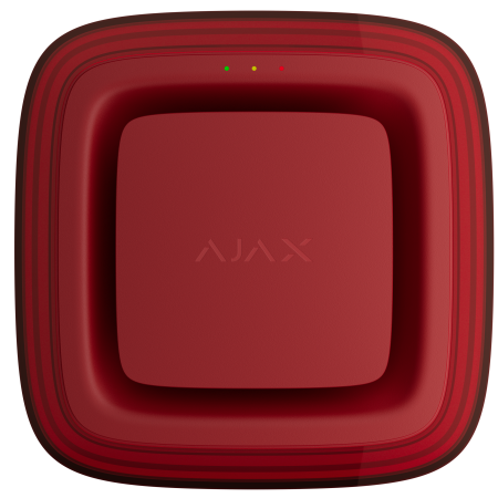 Бездротовий адресний пожежний оповіщувач світлозвуковий Ajax EN54 FireProtect (Sounder/VAD) Jeweller Red (118601.279.RD1)  у Тернополі