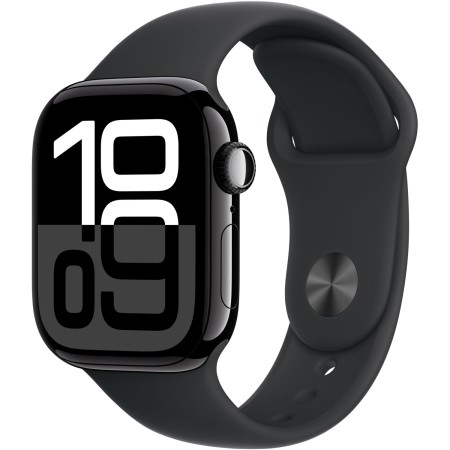 Apple Watch Series 10 42mm Jet Black Aluminum Case with Black Sport Band - M/L  у Тернополі