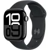 Apple Watch Series 10 42mm Jet Black Aluminum Case with Black Sport Band - M/L