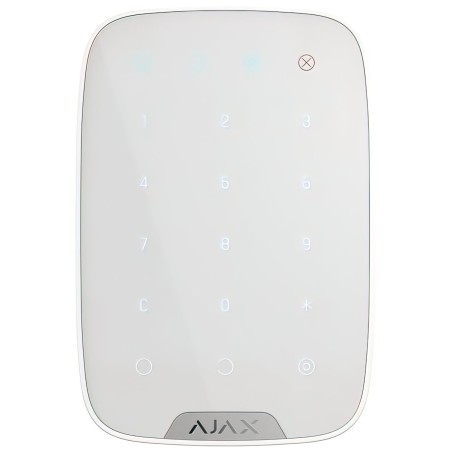 Бездротова сенсорна клавіатура Ajax KeyPad (White)