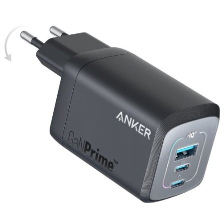 Зарядний пристрій Anker GaNPrime Charger PD QC GaN 67W (Black) (A2669313)