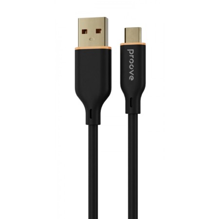 Кабель Proove Jelly Silicone USB to Type-C 3A (1m) Black