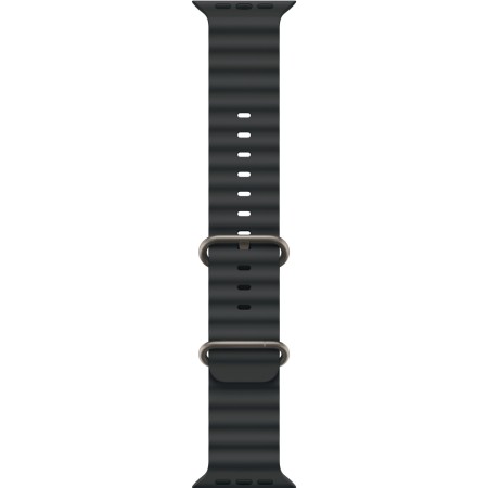 Ремінець Apple Watch 42/44/45/46/49mm Natural Titanium Finish Black Ocean Band (MXTL3ZM/A)  у Запоріжжі