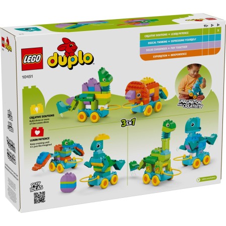 Конструктор LEGO DUPLO Town Динозаври на колесах 3в1 (10451)