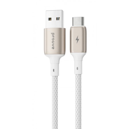 Кабель Proove Dense Metal USB to Type-C 2.4A (1m) (White)  у Чернівцях