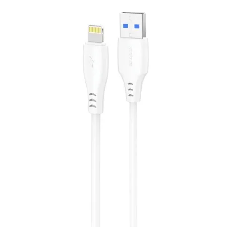 Кабель Proove Simple Silicone USB to Lightning 2.4A (1m) (White)