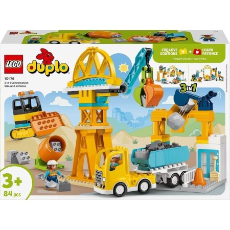 Конструктор LEGO DUPLO Town 3-в-1 Будівельний майданчик і техніка (10476)
