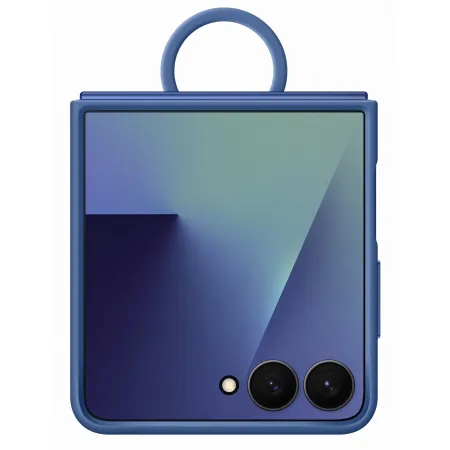 Чохол Samsung Silicone Case with Ring Blue для Flip 7 (F766) (EF-PF766TNEGUA)