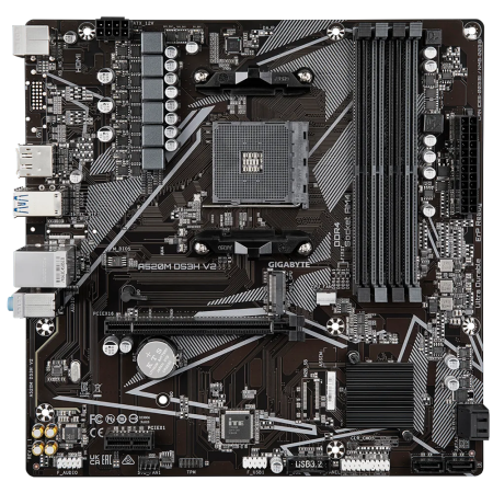 Mатеринська плата GIGABYTE A520M DS3H V2 sAM4 mATX (A520M DS3H V2)