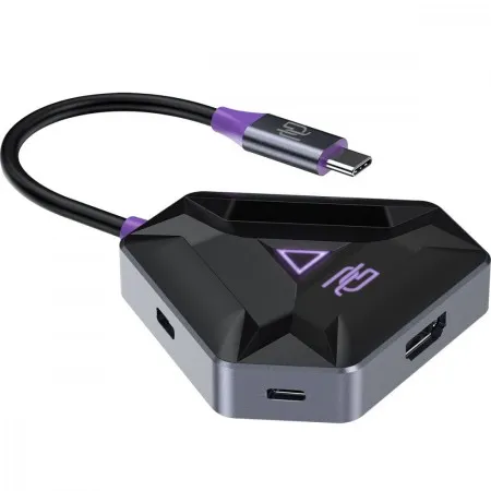 Type-C-Хаб Proove Gaming Spectre 5 in 1 (2*USB3.0 + Type-C + PD100W + HDMI) (Dark Gray)