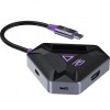 Type-C-Хаб Proove Gaming Spectre 5 in 1 (2*USB3.0 + Type-C + PD100W + HDMI) (Dark Gray)  у Луцьку