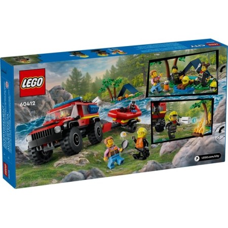 Конструктор LEGO City Пожежний позашляховик з рятувальним човном (60412)