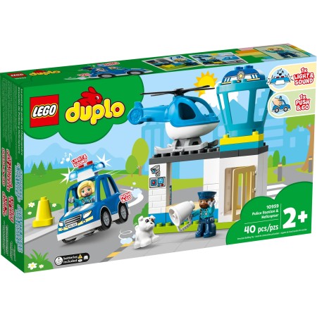 Конструктор LEGO DUPLO Town Поліцейська дільниця та гелікоптер (10959)