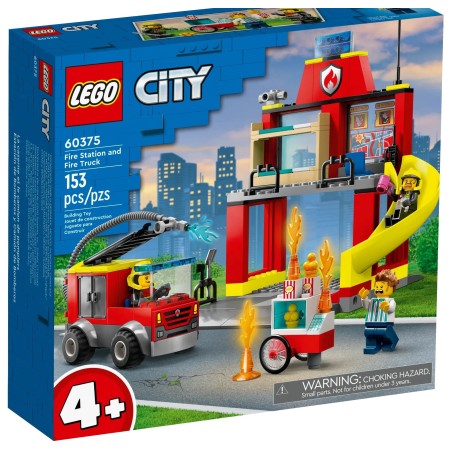 Конструктор LEGO City Пожежне депо та пожежна машина (60375)  у Луцьку