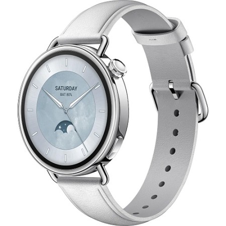 Смарт-годинник Xiaomi Watch S4 41mm Leather Strap White (BHR07VUGL)